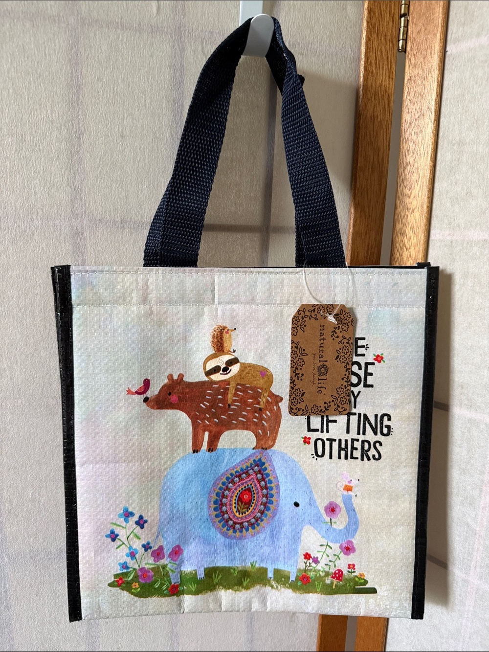 Natural Life Lunch Tote “We Rise by Lifting Others”….